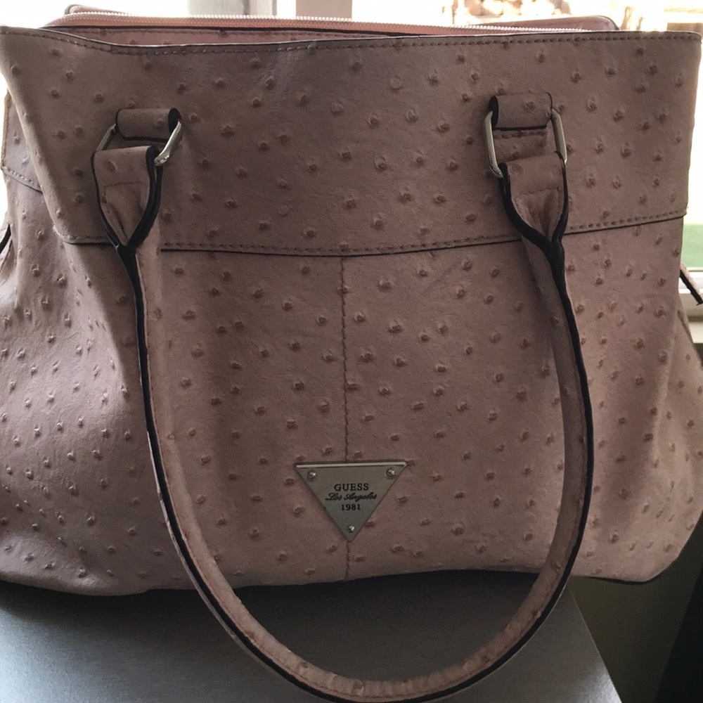 Guess light pink purse